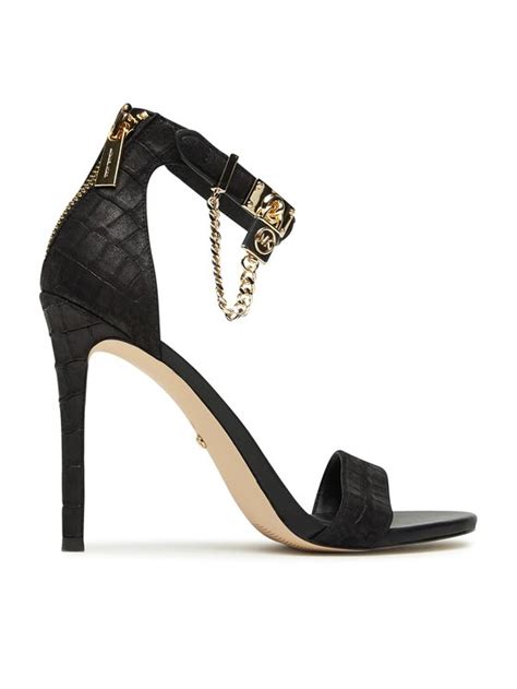 michael kors sandalen schwarz|michael kors heeled sandals sale.